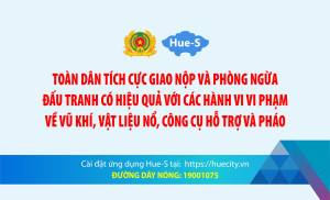 Bài tuyên truyền về giao nộp các loại vũ khí, vật liệu nổ, công cụ hỗ trợ